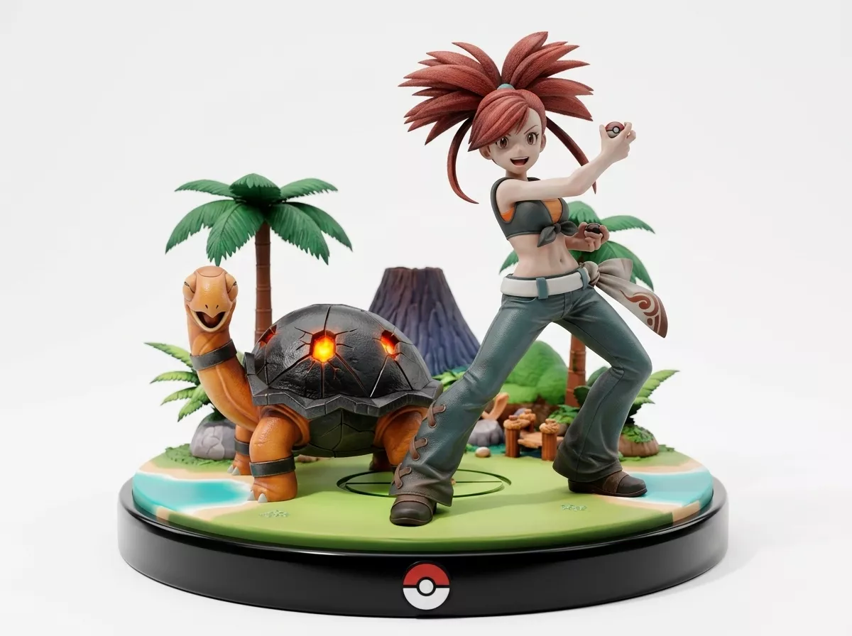 Flannery and Torkoal - Pokemon 3D print model