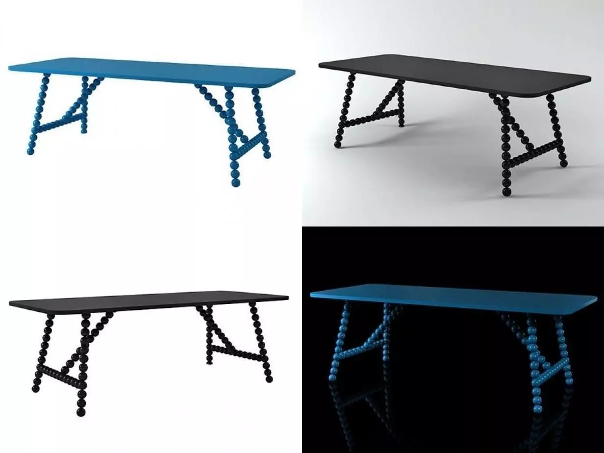 Balls Table 3D model_0