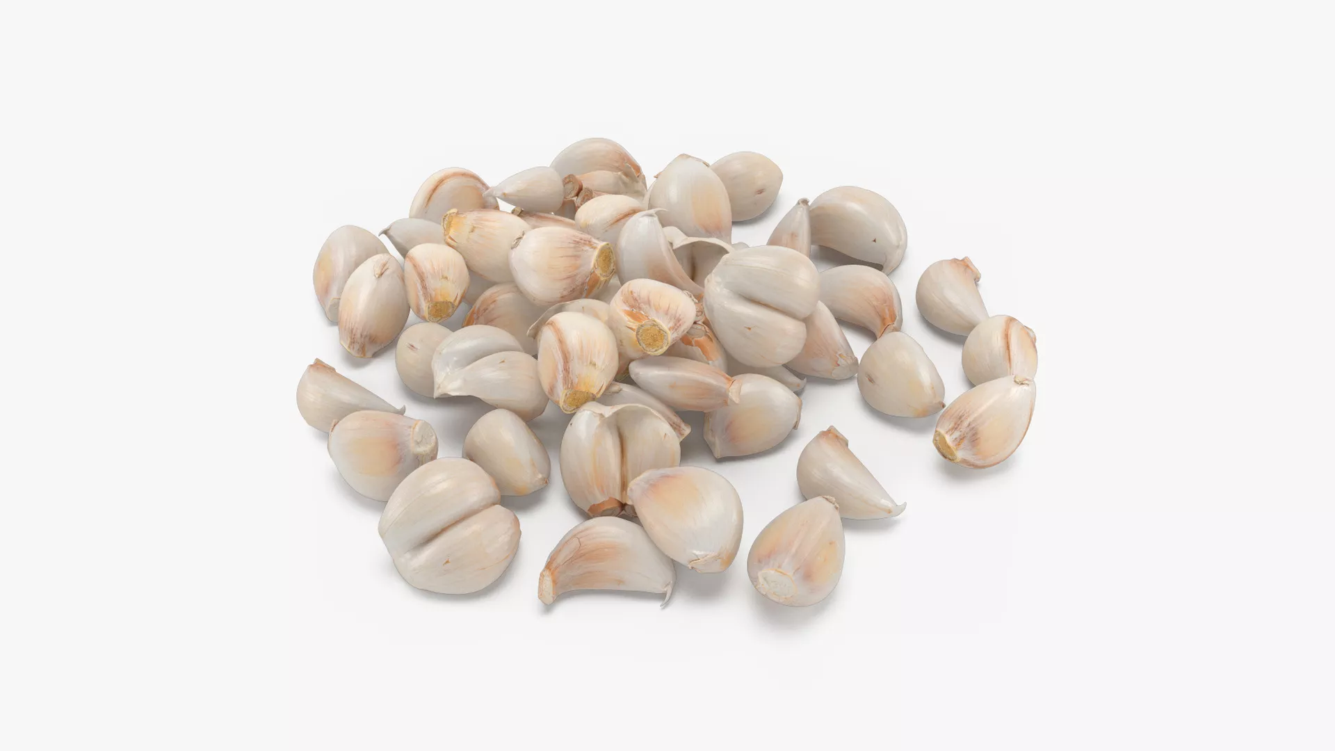 Garlic Clove Pile v2 3D model