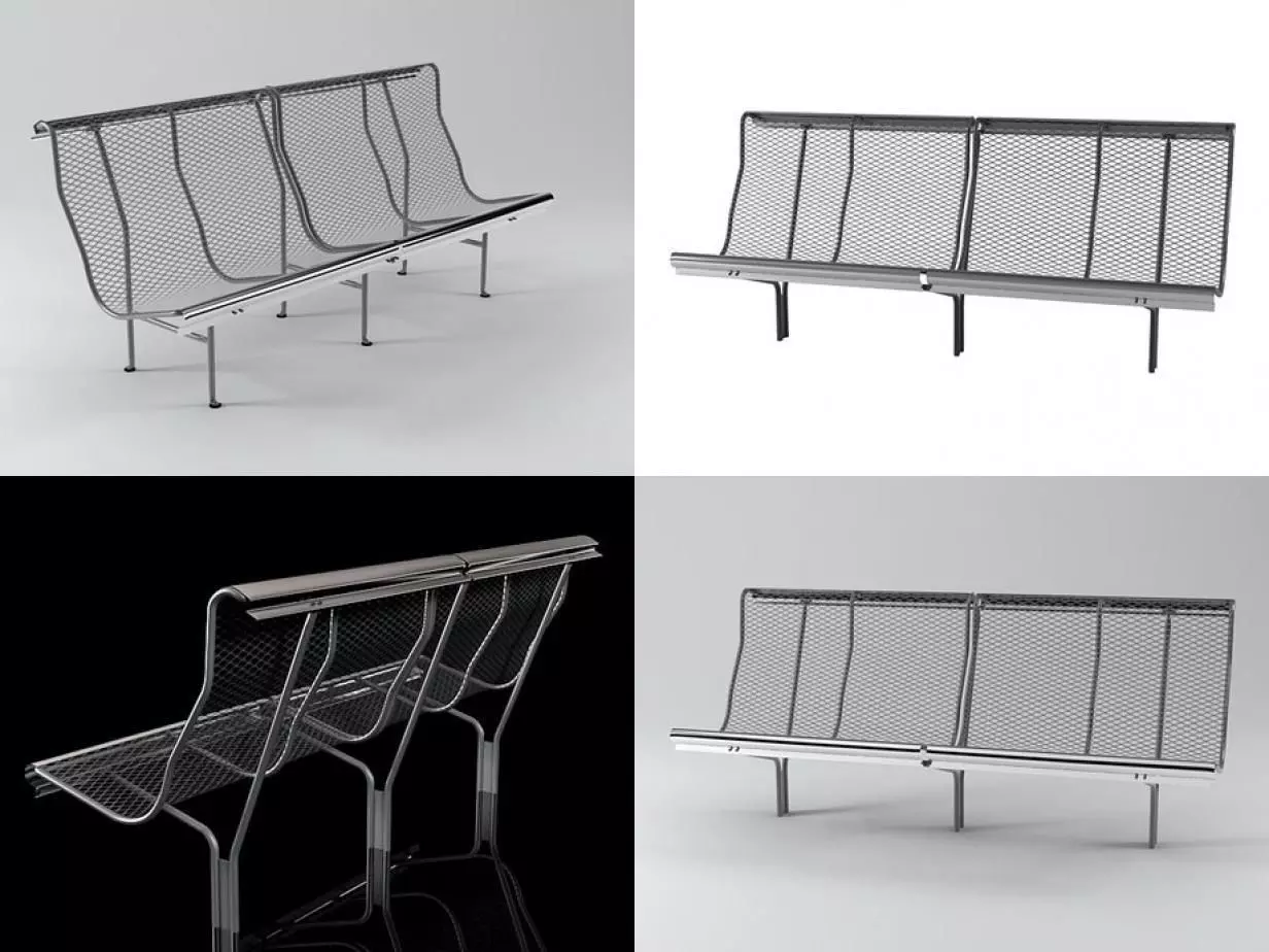 Catalano Bench 3D model_1