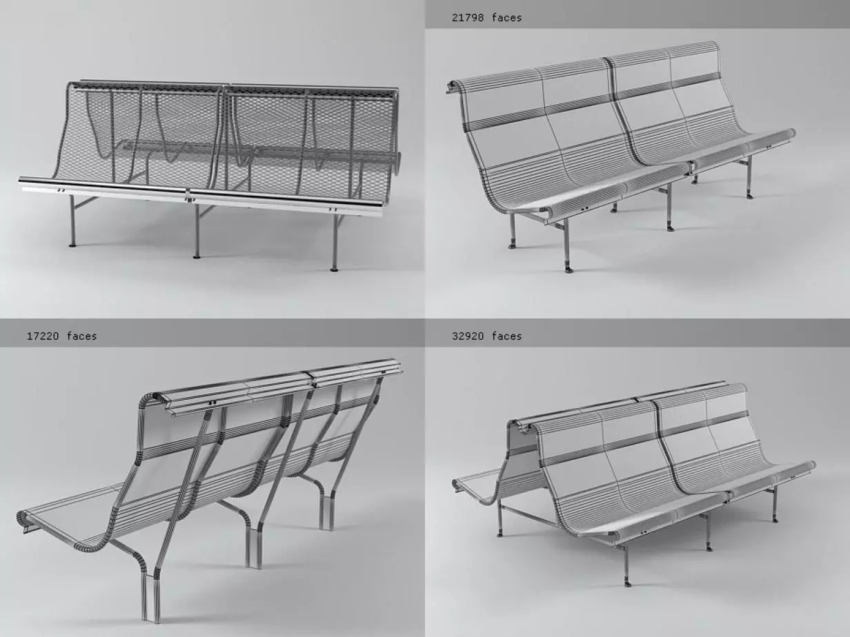 Catalano Bench 3D model_3