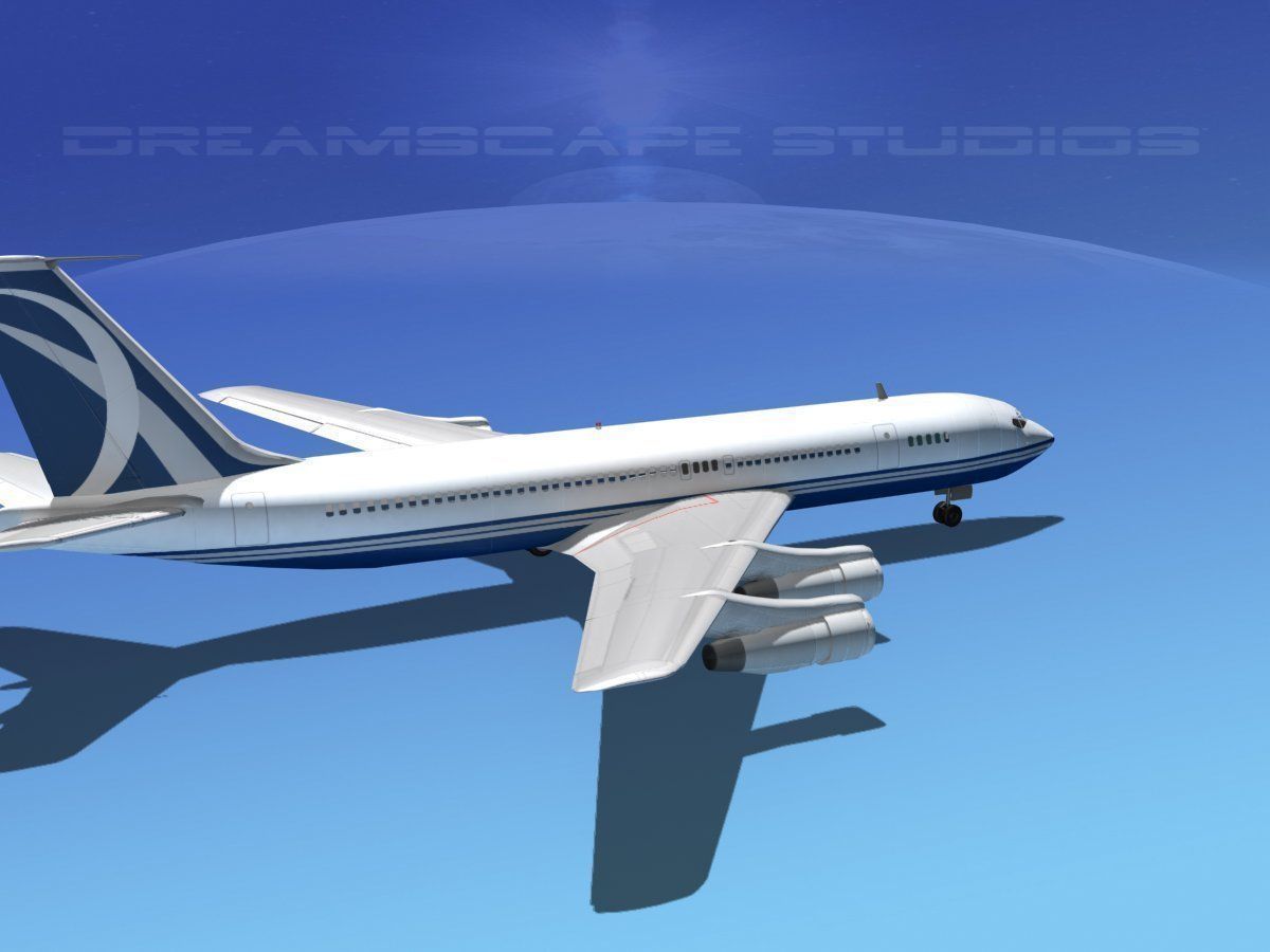 Boeing 707 Corporate 7 3D model_7