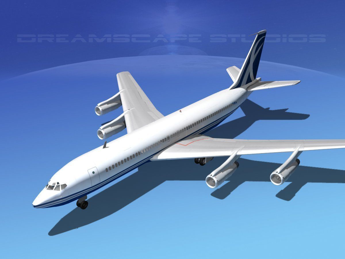 Boeing 707 Corporate 7 3D model_10