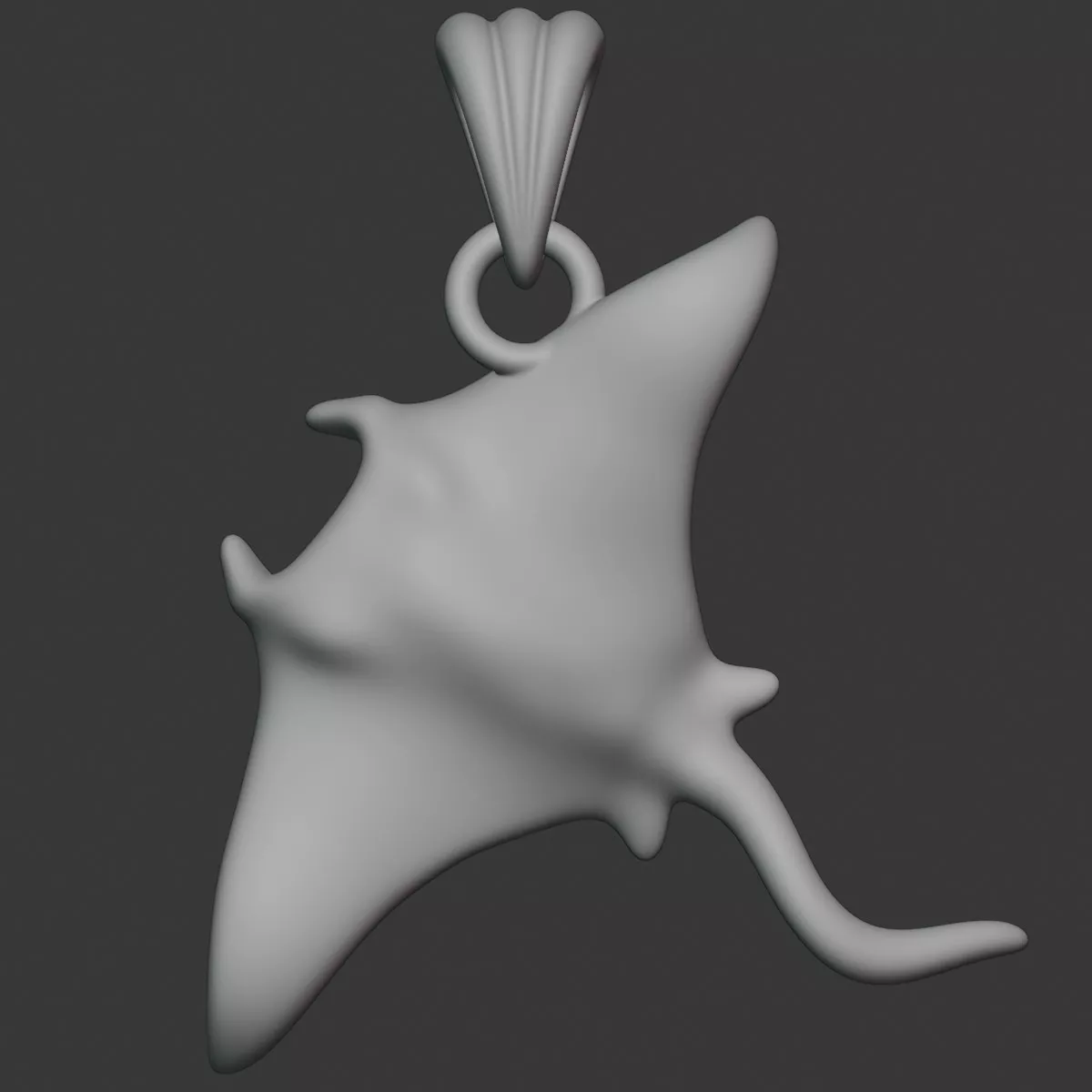 Pendant Manta Ray v 2 3D print model