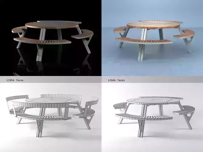 Gargantua picnic table - picnic table