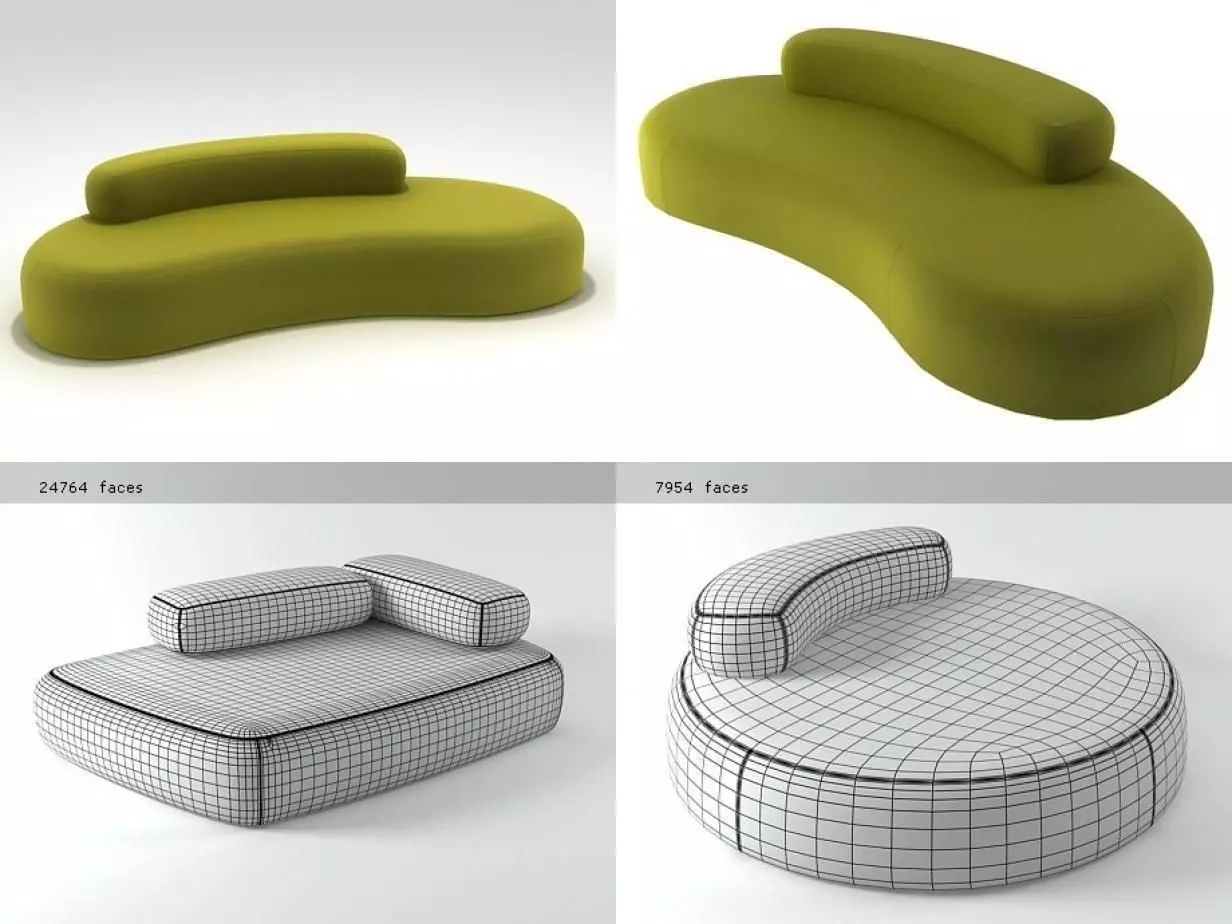 Bubble Rock Sofa 3D model_1