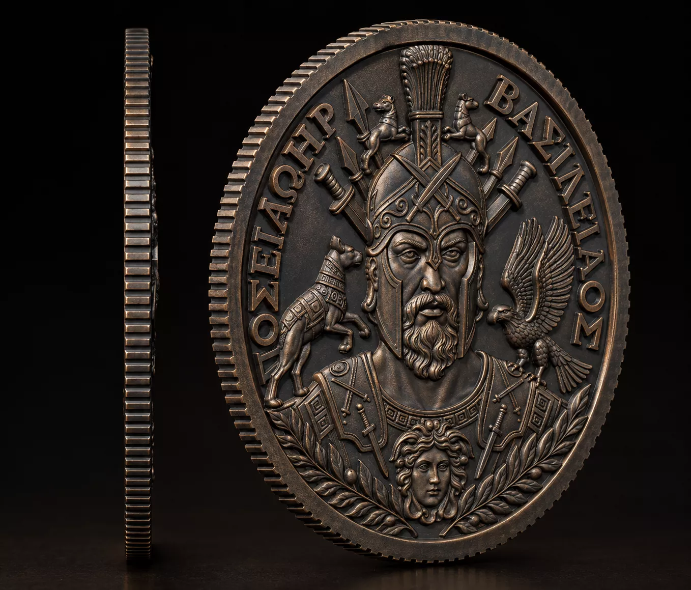 Ares God of War Coin 3D print model