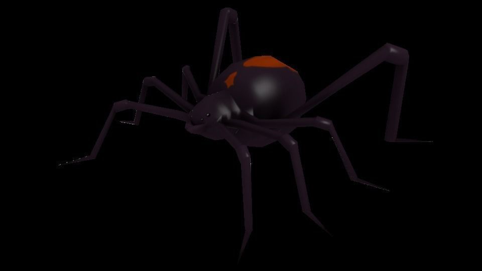 Spider Low-poly 3D model_6
