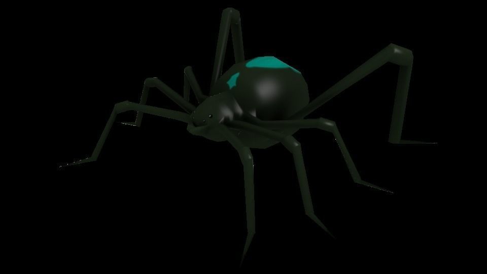 Spider Low-poly 3D model_15
