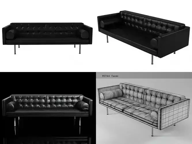 Magister leather sofa - leather sofa