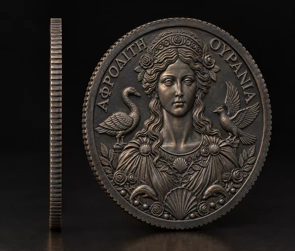 Aphrodite Ourania Goddess of Heavenly Love Coin