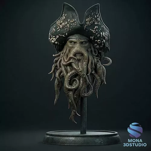 Davy Jones Bust -STL Model Pirates of the Caribbean