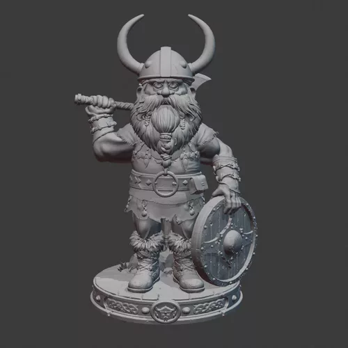 Stylized Viking Figurine