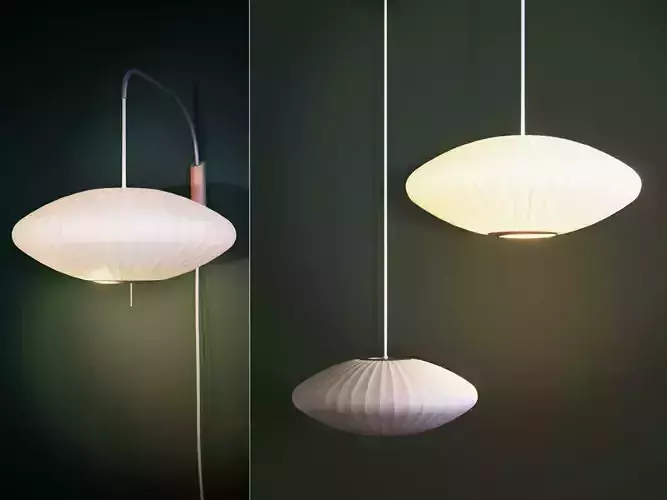 Nelson Bubble Lamp - Saucer 3D model
