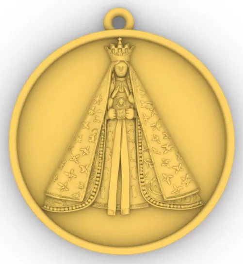 Medalla de Virgen de Cotoca 3D print model