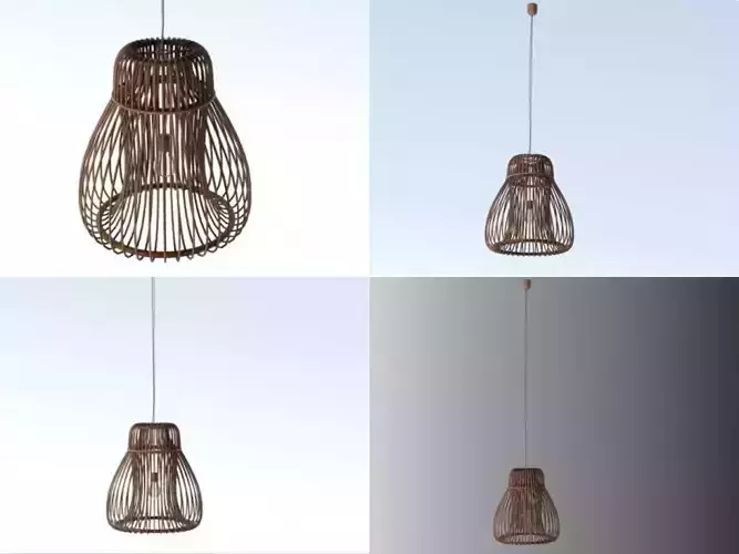 Orbita rattan hanging lamps