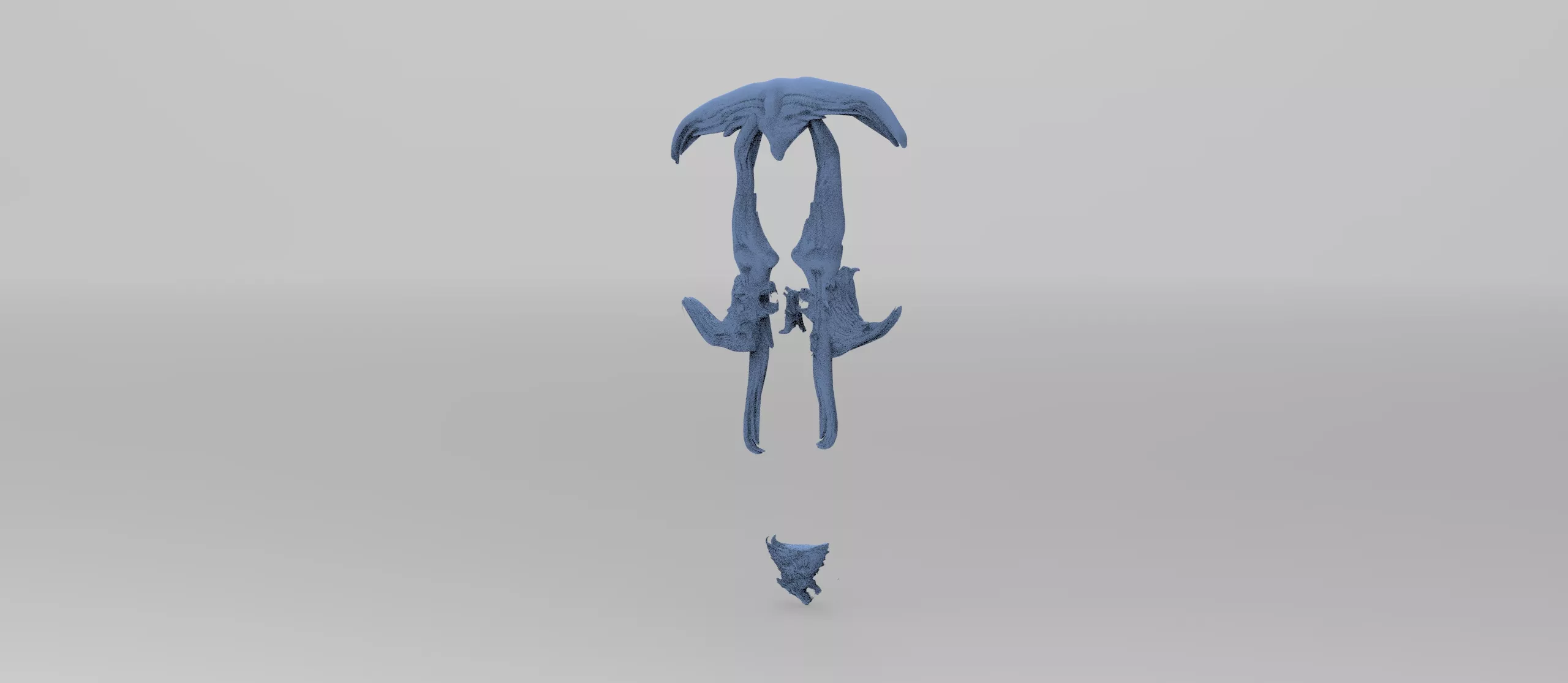 VIking sea song Sword handle 6 3D model