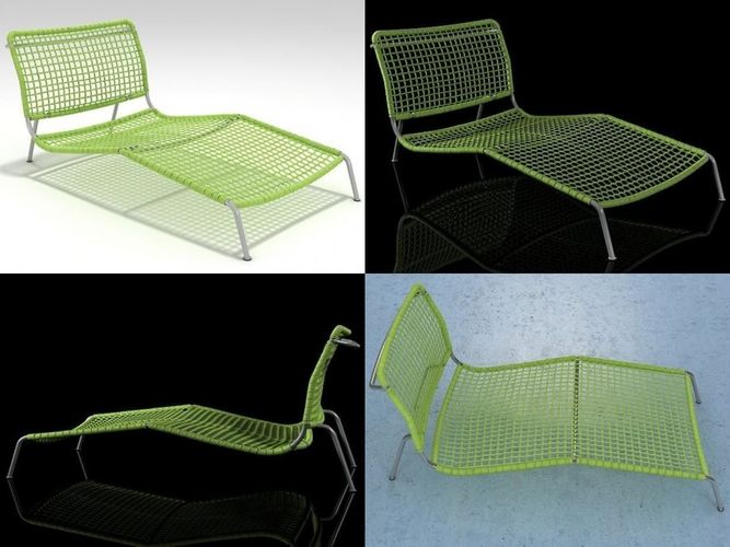 Frog Chaise 3D model