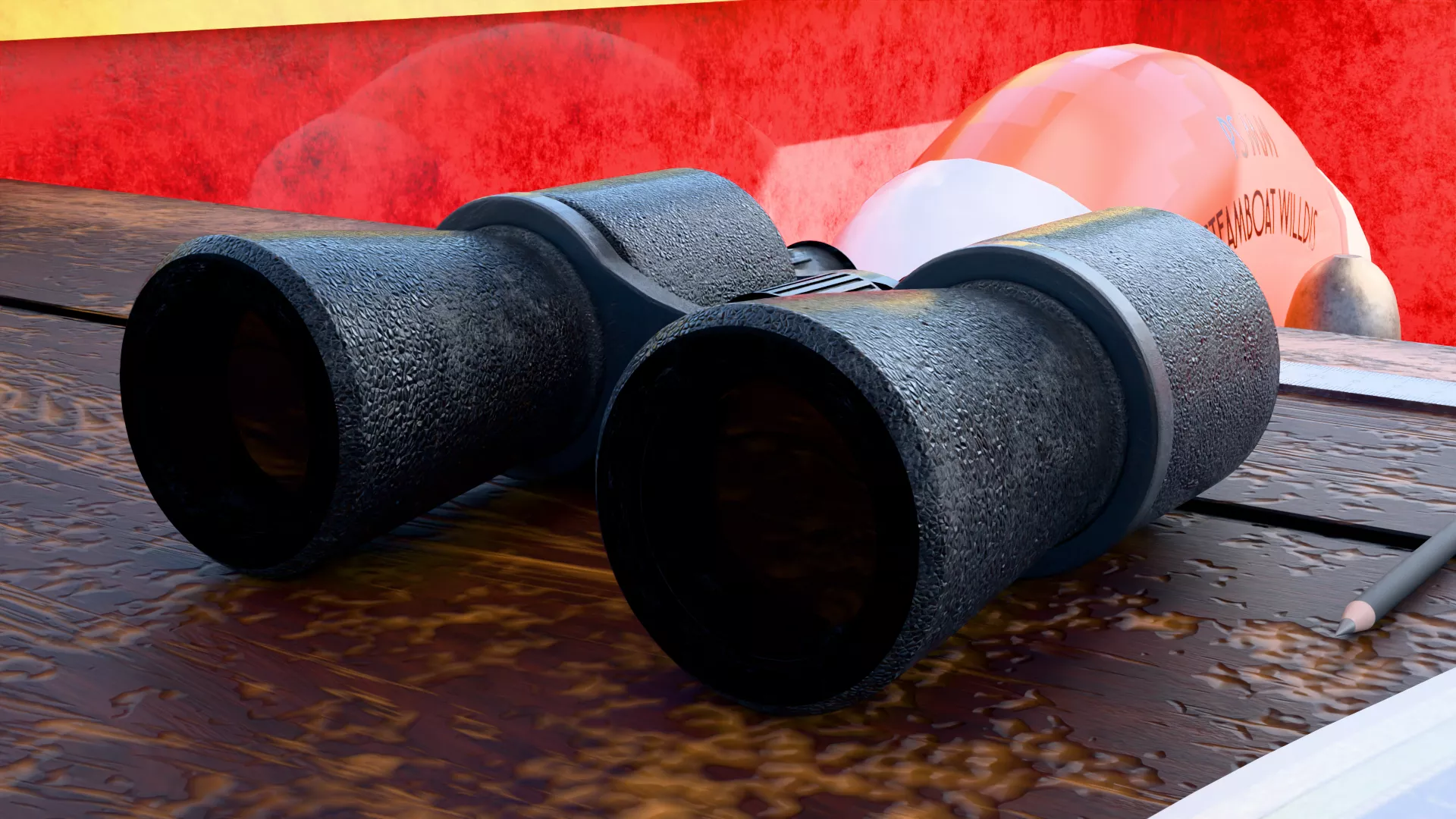 High Resolution Modern Style Binoculars 3D model
