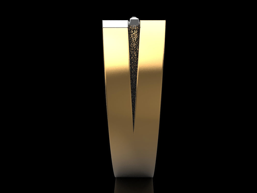 Man ring 3D print model_3