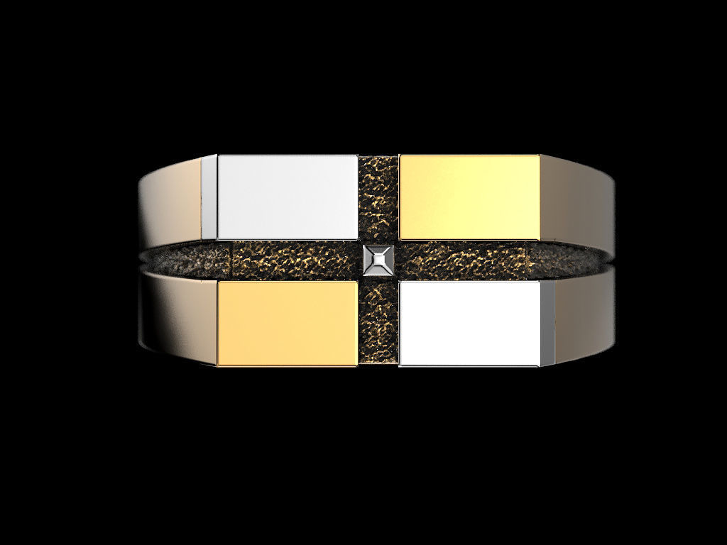 Man ring 3D print model_2