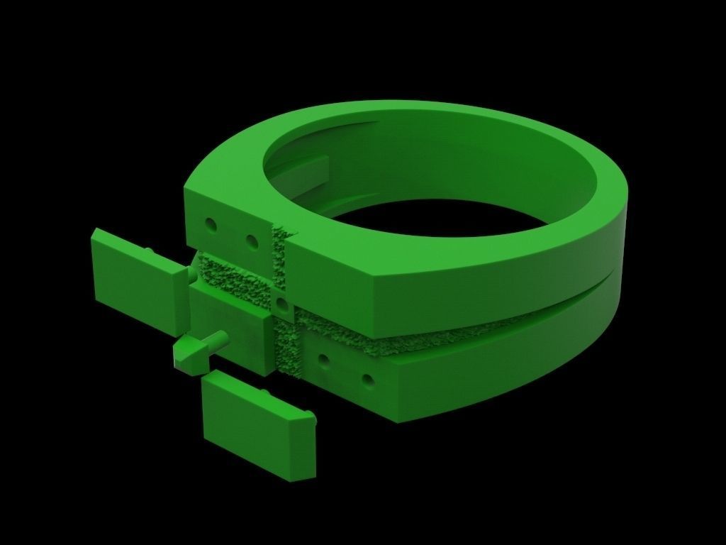 Man ring 3D print model_8