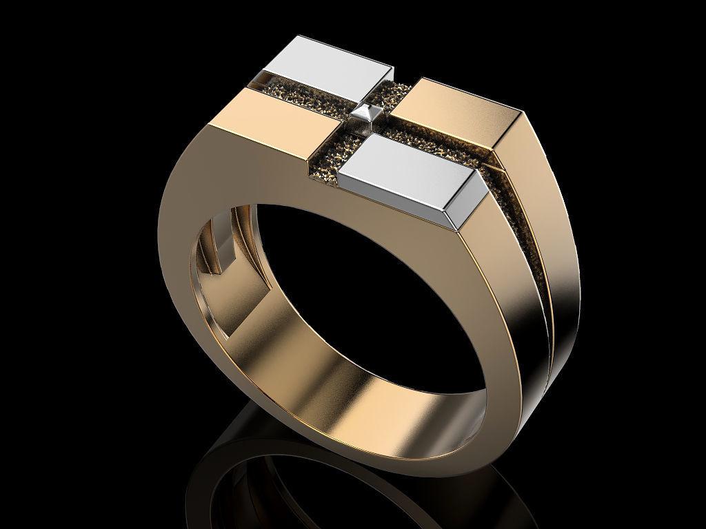 Man ring 3D print model_5