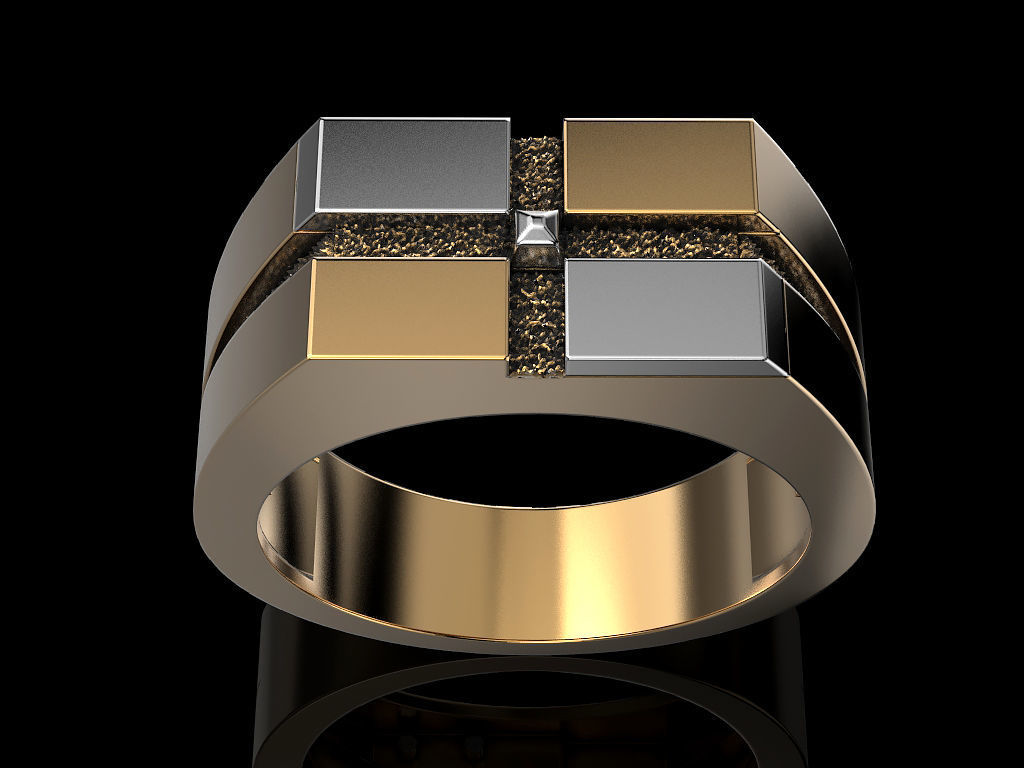 Man ring 3D print model_1