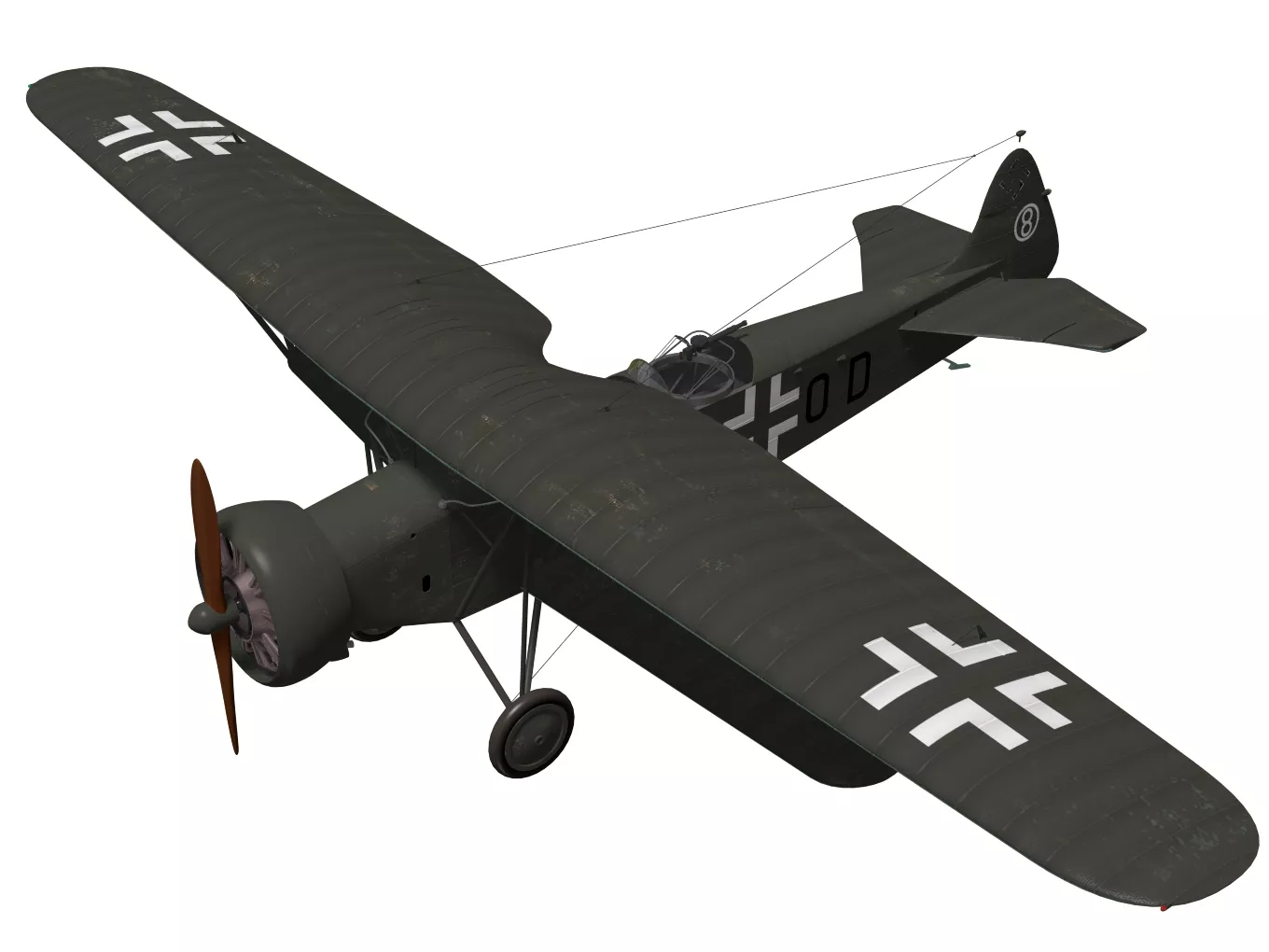 Fokker CV 3D model