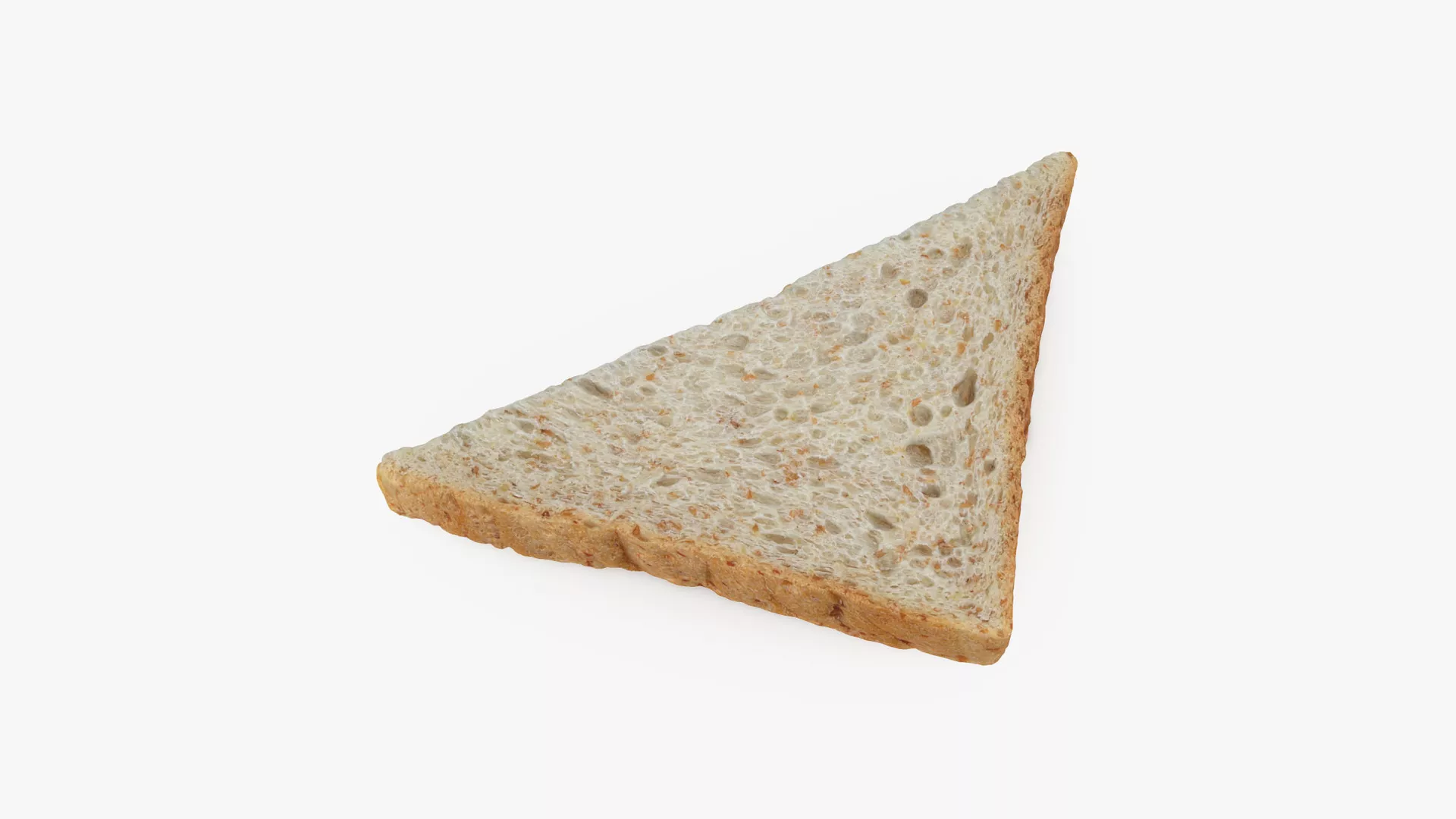 Bread Half Slice 01 Low-poly 3D model