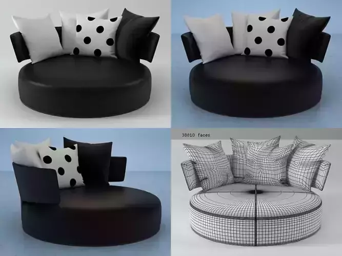AC170G furniture with polka dots