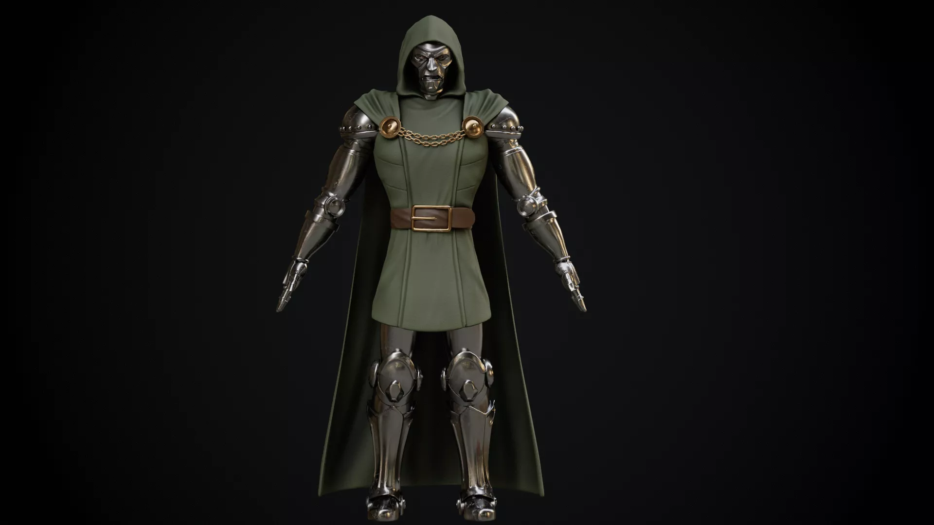 Doctor Doom 3D Character Model Low-poly 3D model