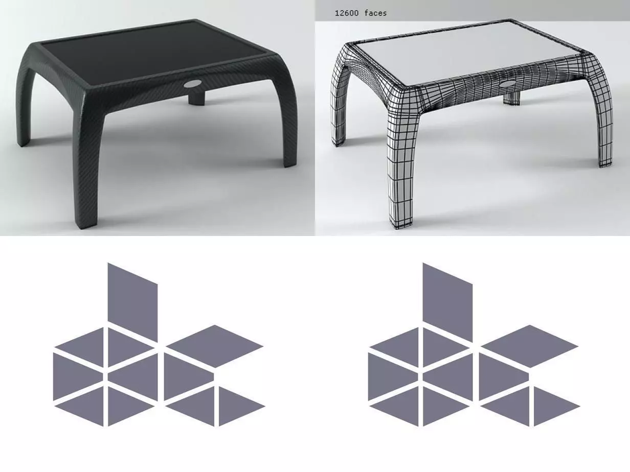 Phoenix Small Coffee Table 3D model_0