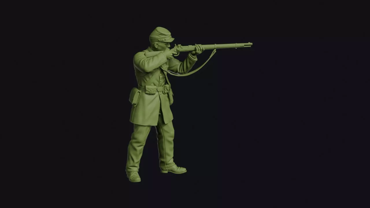 Union Infantryman Standing to Fire from the Shoulder with 3D print model