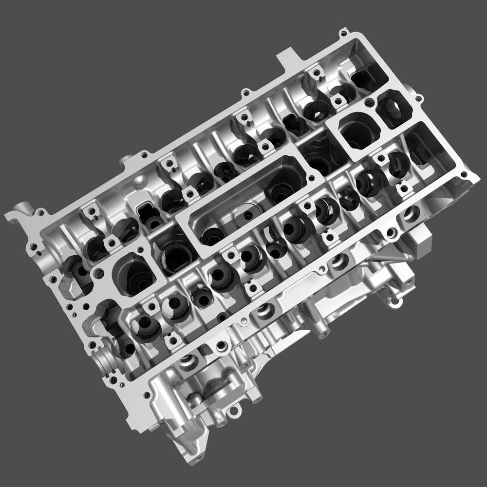4 Cylinder Engine Block 02 3D model_6
