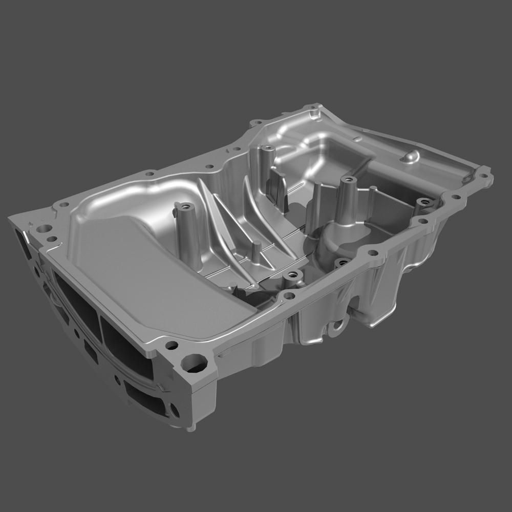 4 Cylinder Engine Block 02 3D model_10