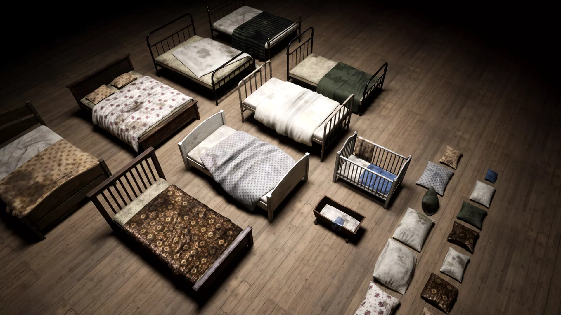 Bed Props Pack Low-poly 3D model
