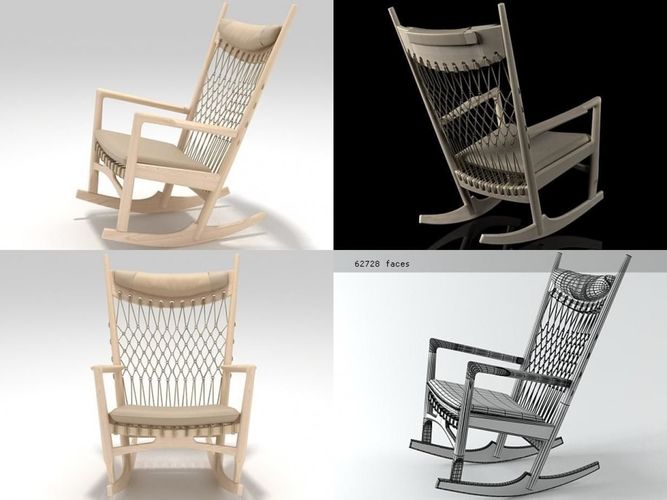 PP124 The Rocking Chair 3D model