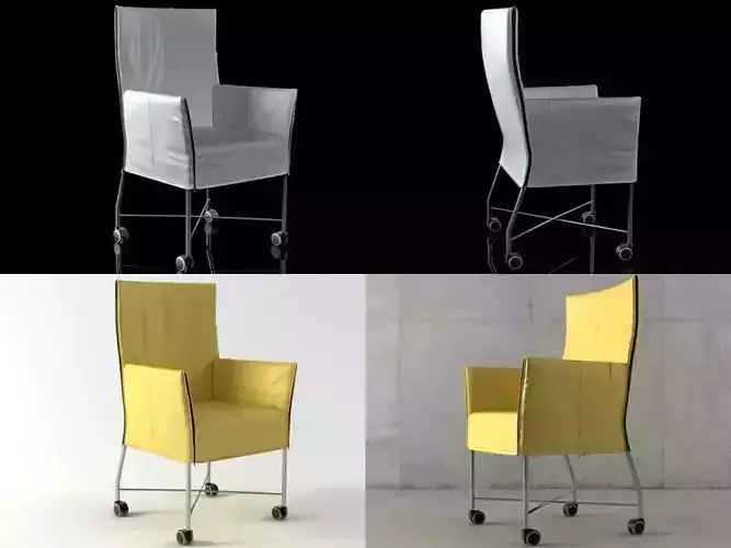 Chaplin chair on wheels 3D model