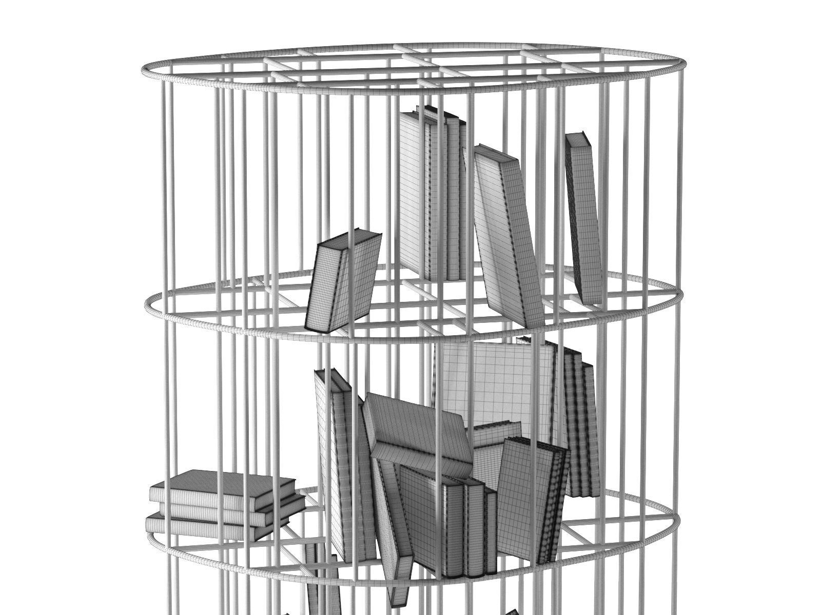 Golden Cage 3D model_1