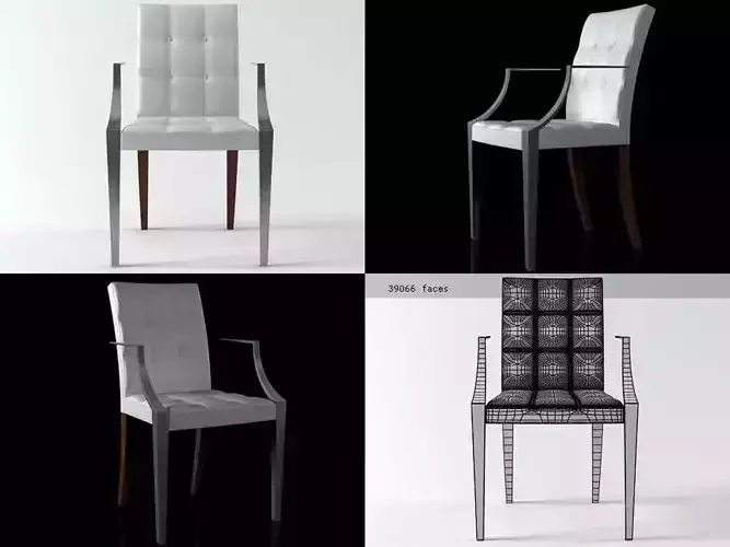 Monseigneur Chair 3D model