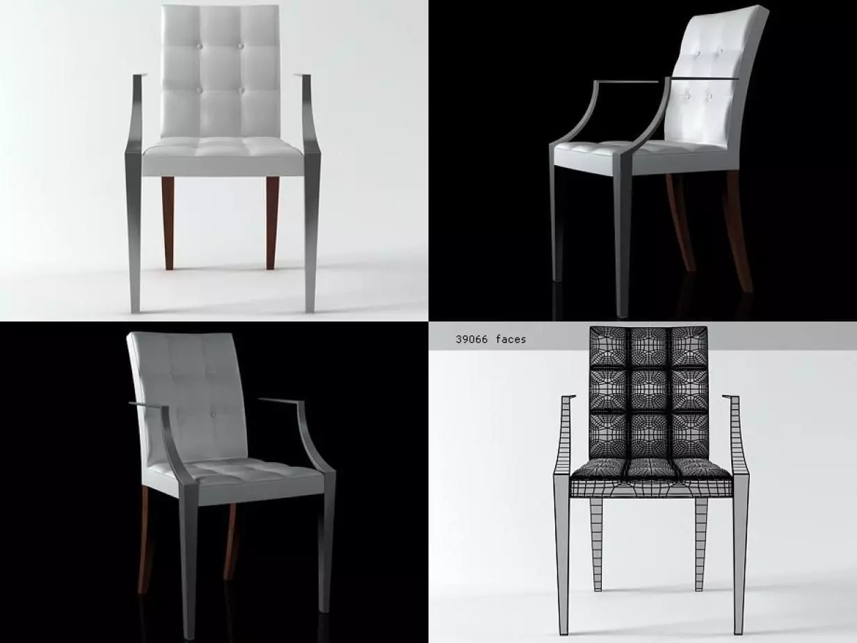 Monseigneur Chair 3D model_0