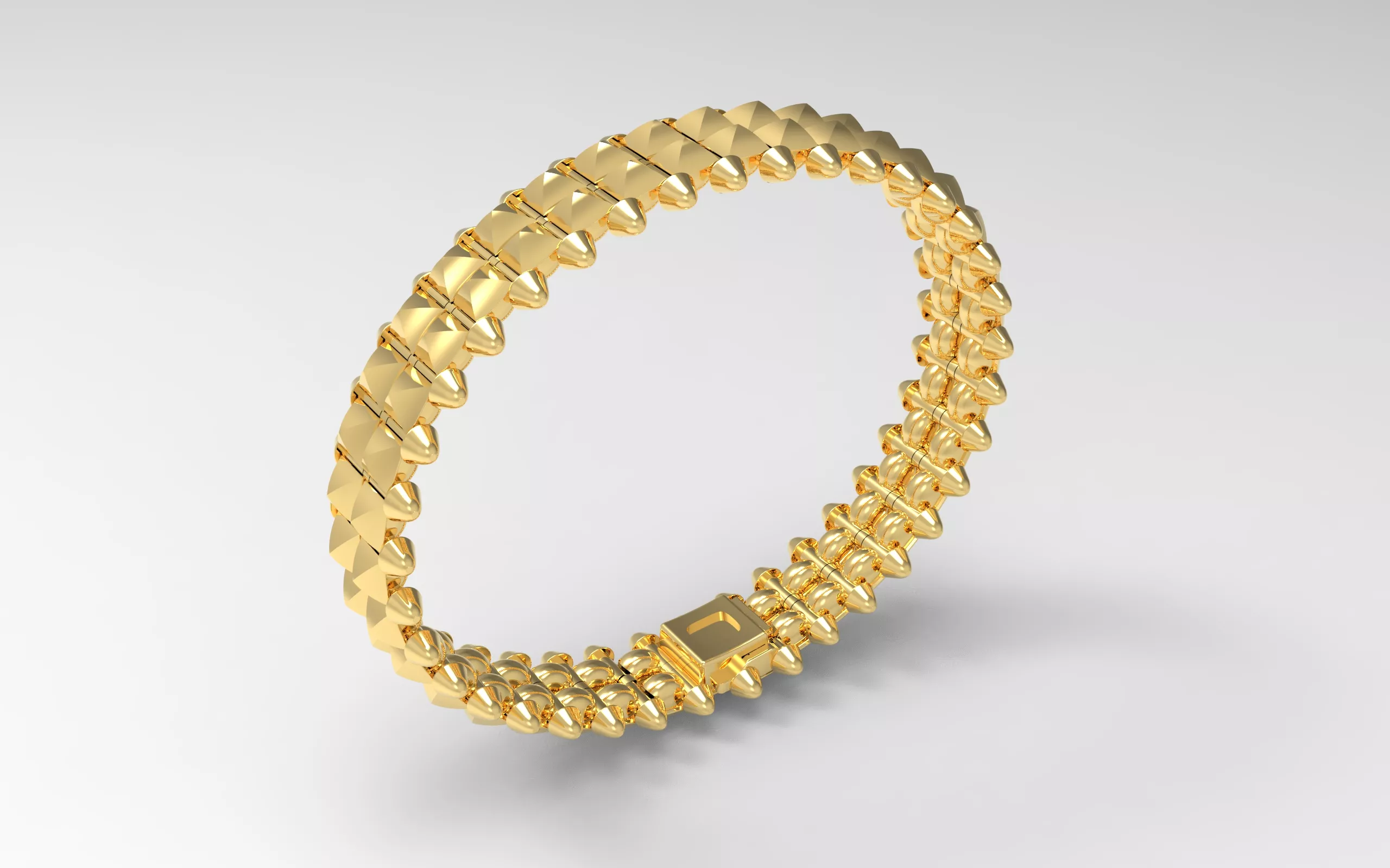 Clash Flexible Bracelet Jewelry Cad 3D print model