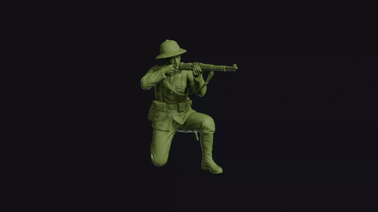 Boxer Rebellion German East Asian Expeditionary Infantryman 3D print model