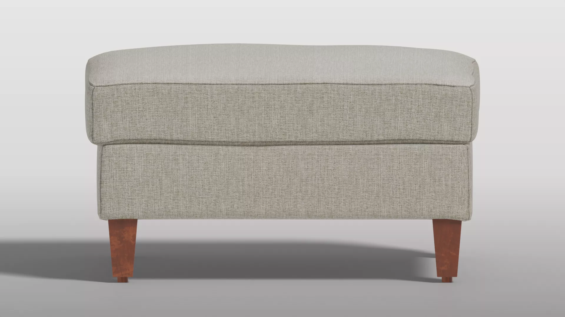 Contemporary Gray Ottoman 3D model