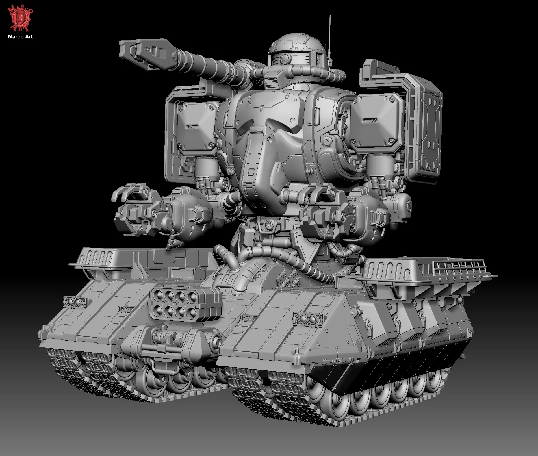 Z tank 3d stl file Height 128mm 3D print model