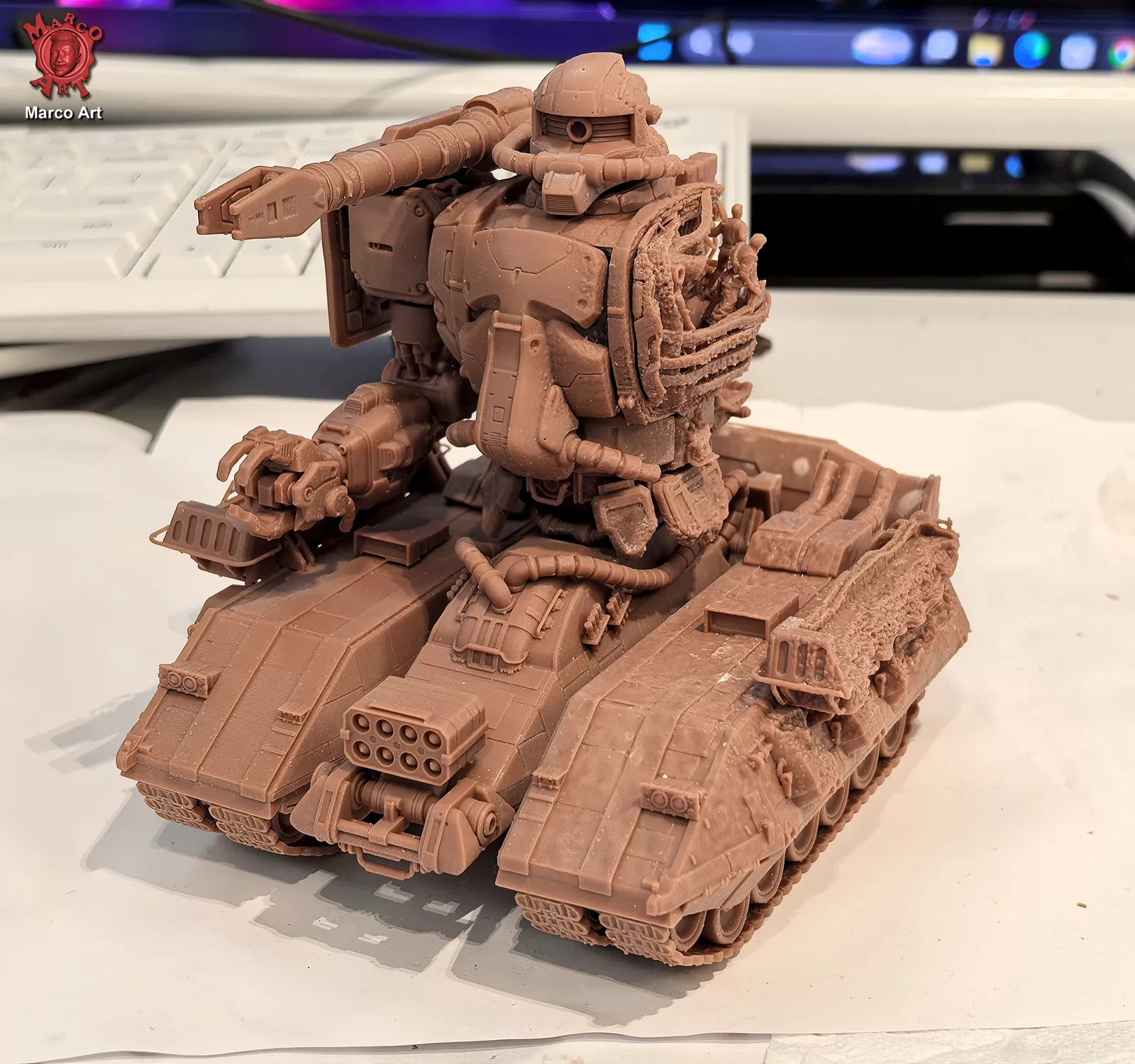 Damaged Z tank 3d stl file 3D print model