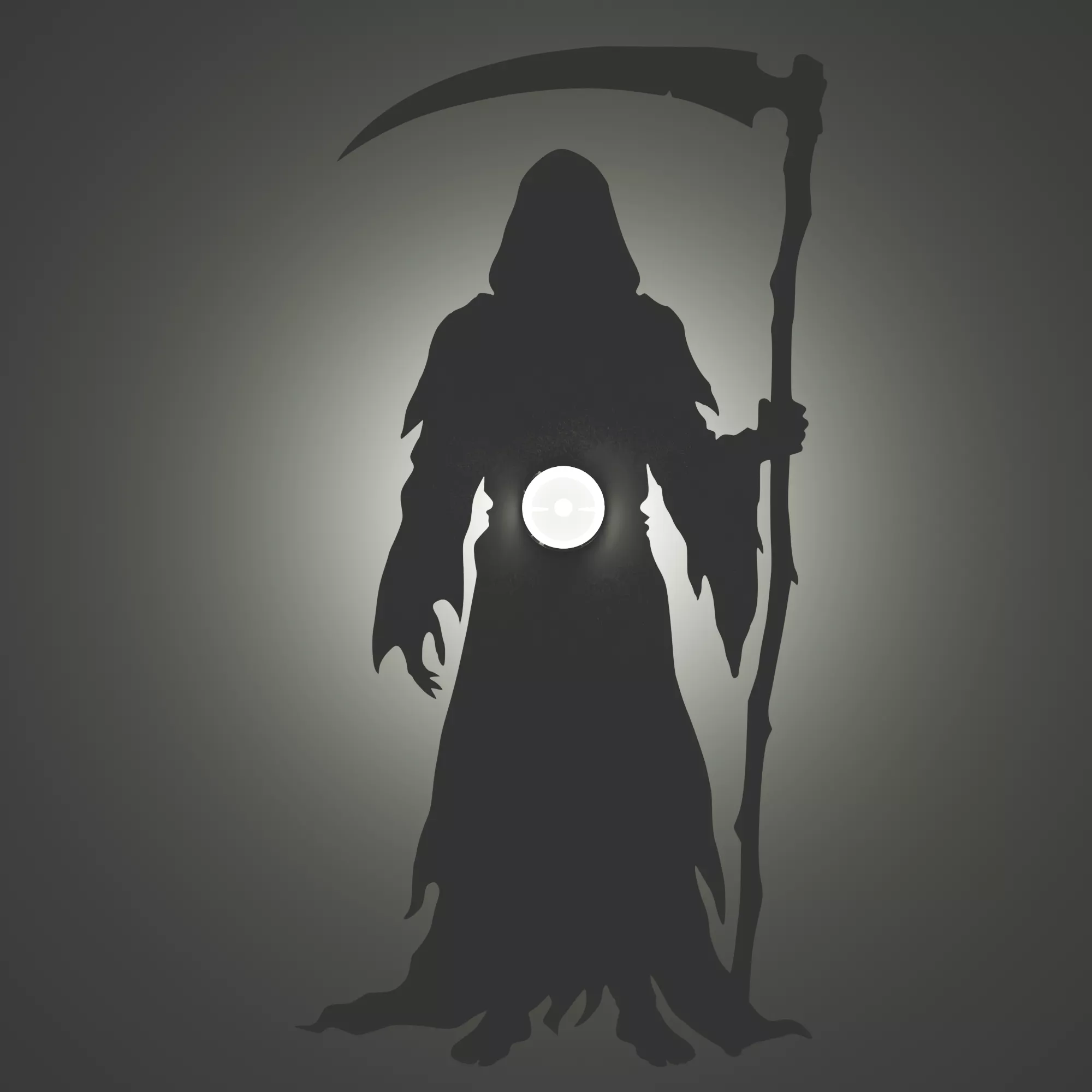 Grim Reaper Shadow Lamp 3D print model