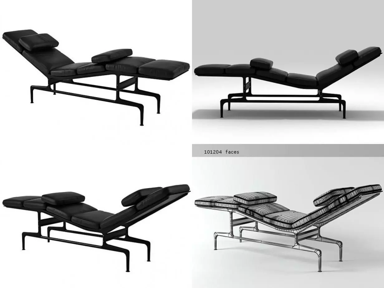 Eames Chaise 3D model_0