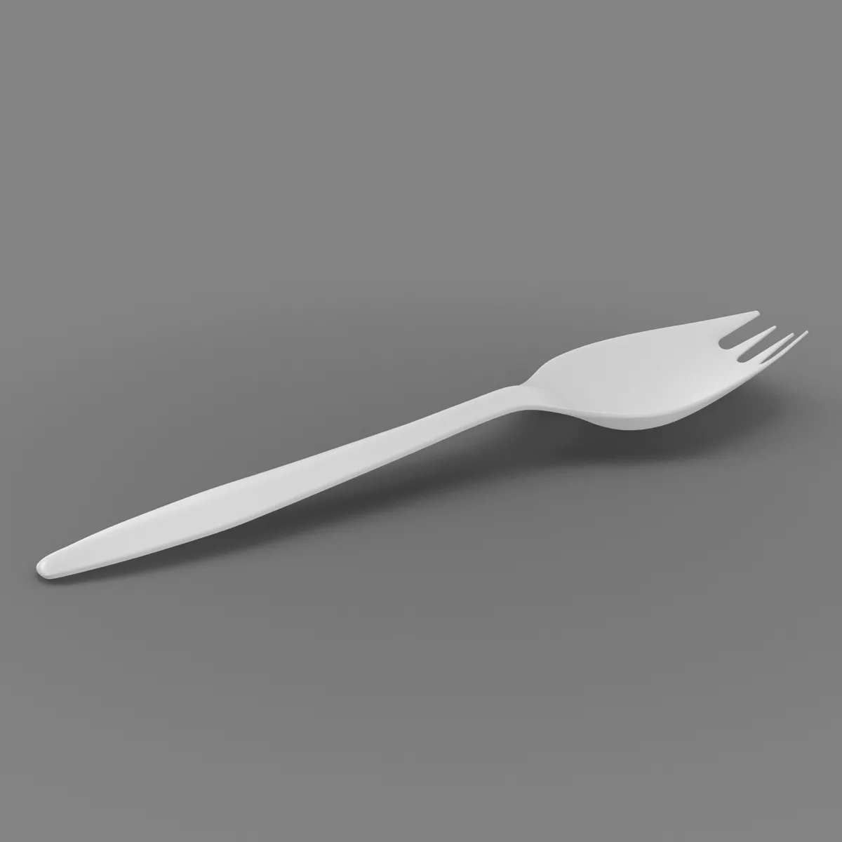 Plastic Spork 3D model